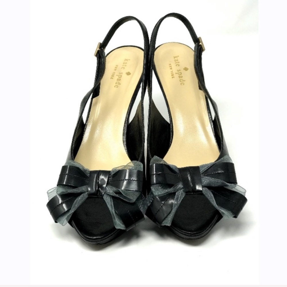 ♠️KATE SPADE ♠️ 🎀Sling-Back Bow Heels🎀 - Picture 5 of 7